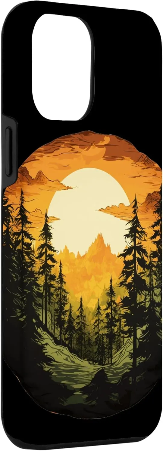 iPhone 14 Plus Wildlife Trees Outdoors Nature Forest Sunset Trekking Hiking Case