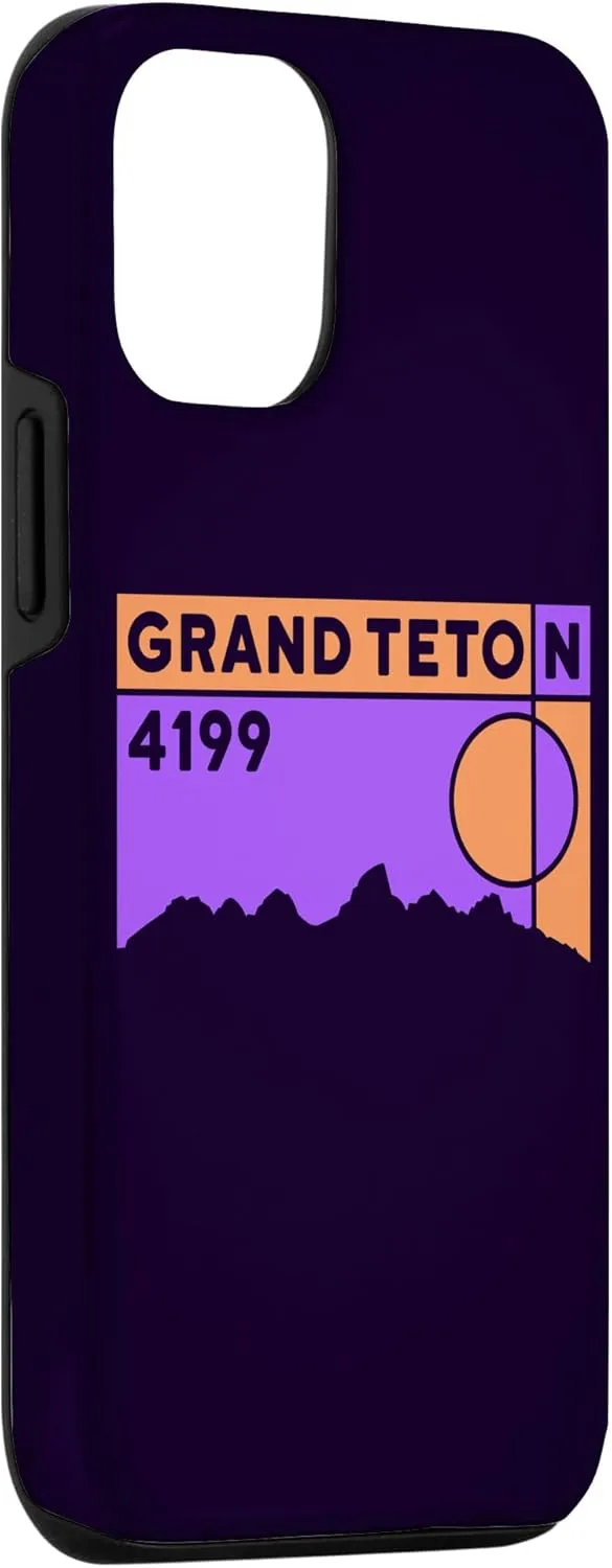 iPhone 14 Pro Mount Grand Teton Mountain Range Hiking Trekking Gifts Case