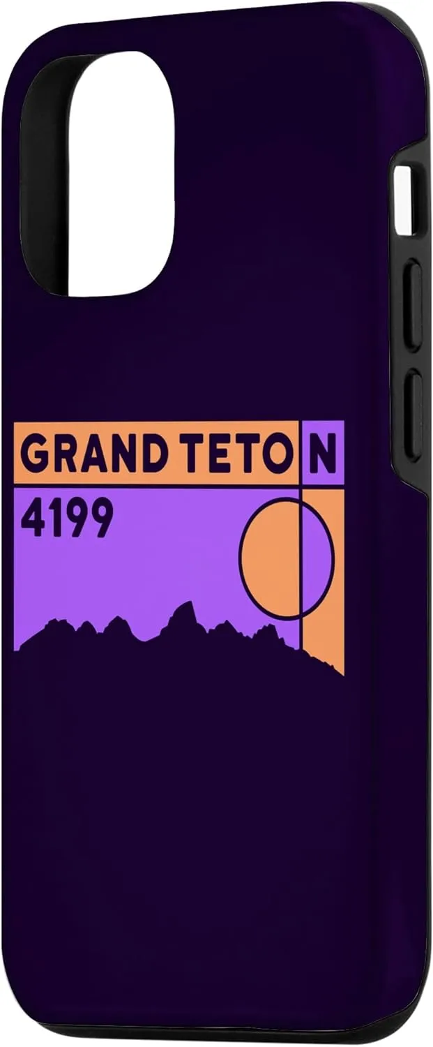 iPhone 14 Pro Mount Grand Teton Mountain Range Hiking Trekking Gifts Case