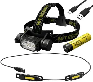 Jogging Companion : Nitecore HC65 V2 Rechargeable Headlamp -1750 Lumens w/Nitecore UT05 Waist light 400 Lumens