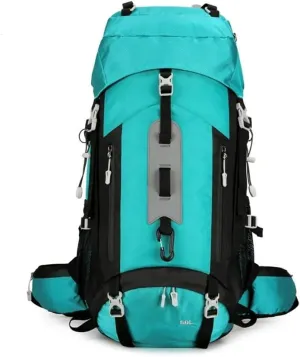 JSEIAJB Waterproof Backpacking Mountaineering Backpack 60L Hiking Backpack Large Capacity Camping Backpack