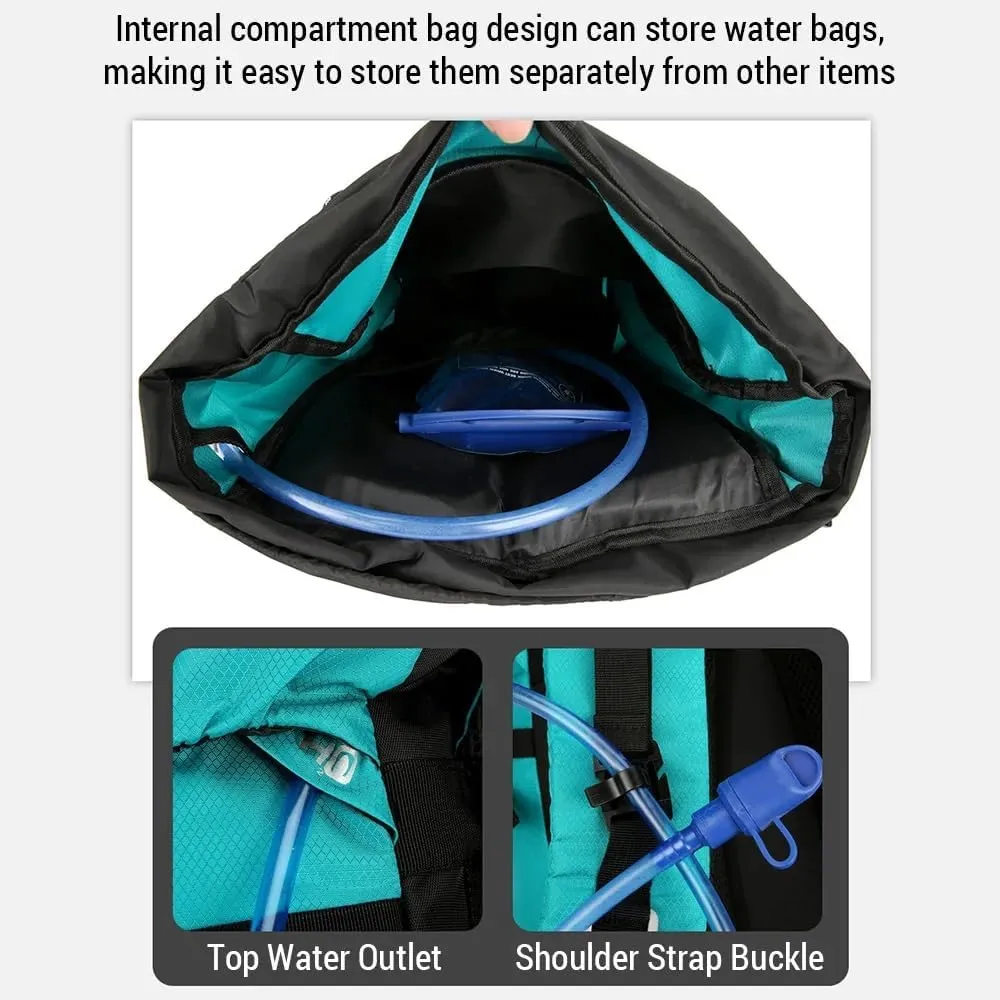 JSEIAJB Waterproof Backpacking Mountaineering Backpack 60L Hiking Backpack Large Capacity Camping Backpack