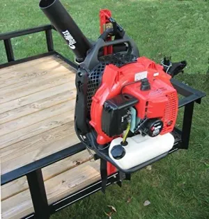 Jungle Jim's Heavy-Duty Backpack Blower Holder Rack for Open & Enclosed Trailers – Secure Locking Mount, Powder-Coated Steel, Compatible w/Stihl, Echo, Husqvarna, RedMax & More – 2 Year Weld Warranty