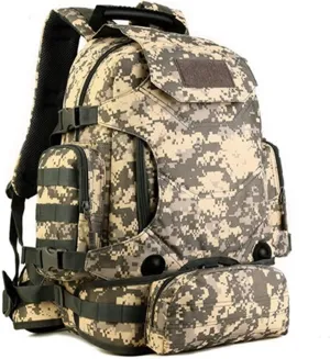 Jungle Leopard Travel Backpack Army Molle Sport Bag Men Camping Hiking Tactical Backpack Military Backpack 40L(S427-40L-ACU)