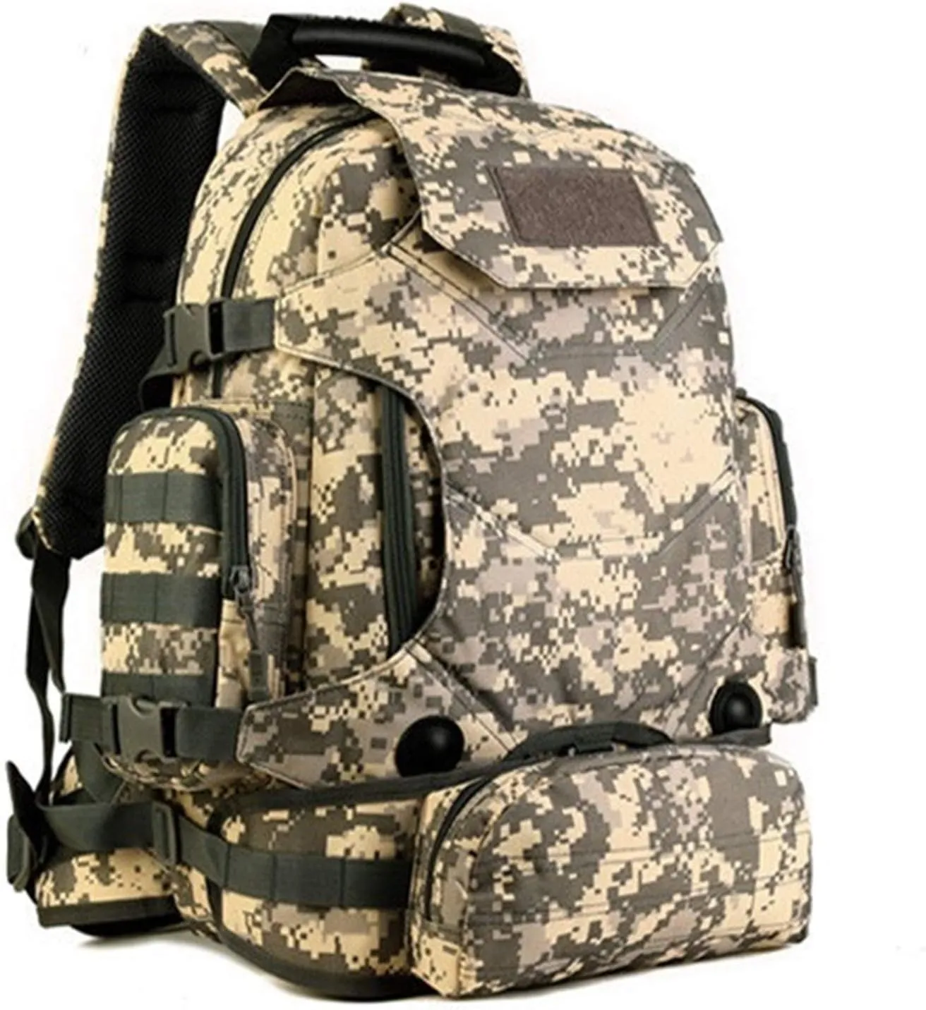 Jungle Leopard Travel Backpack Army Molle Sport Bag Men Camping Hiking Tactical Backpack Military Backpack 40L(S427-40L-ACU)