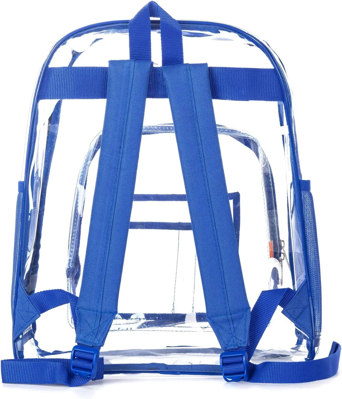 K-Cliffs Large Transparent Backpack Clear Heavy Duty School Bag Durable Student Bookbag See Through Vinyl Daypack Workbag