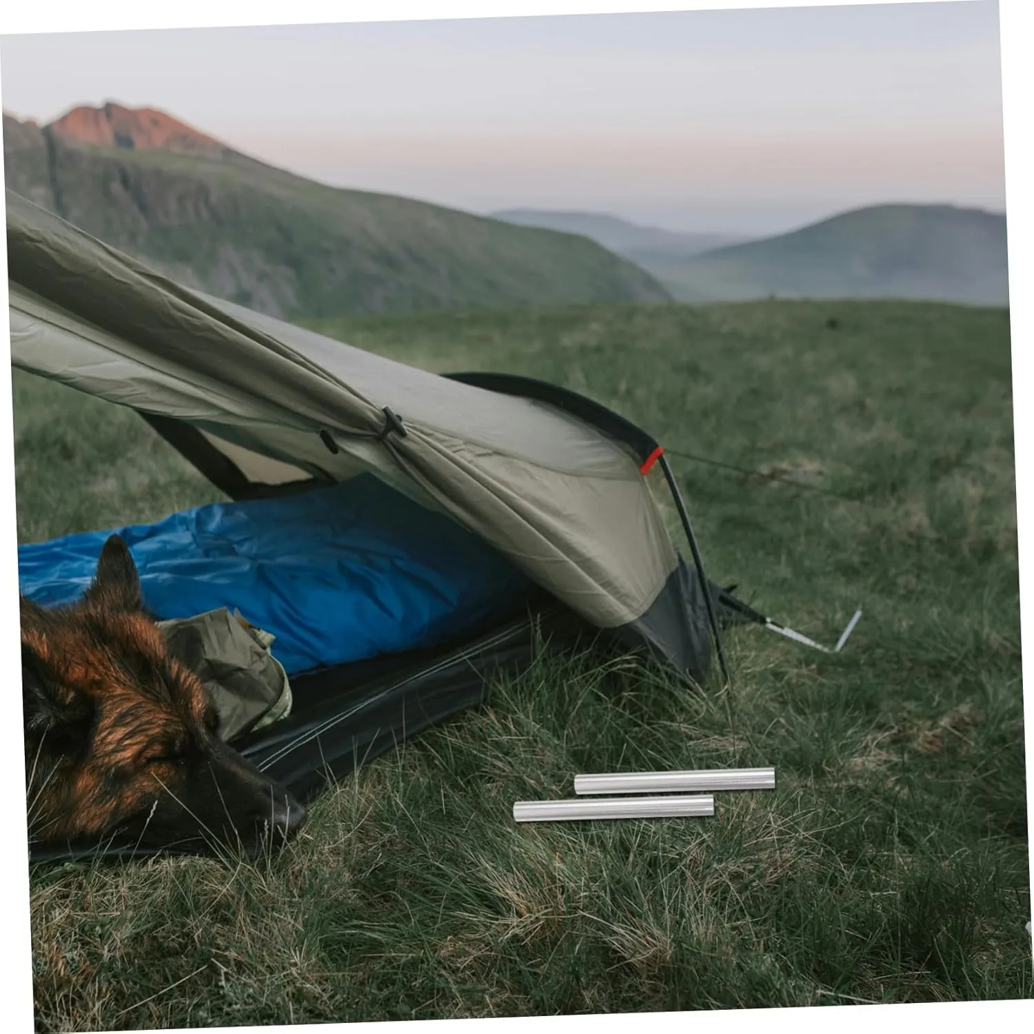 KESYOO Aluminum Alloy Tube Outdoor Tent Tube Tent Poles Tent Re Replacement Tent Pole Connectors Camping Kit