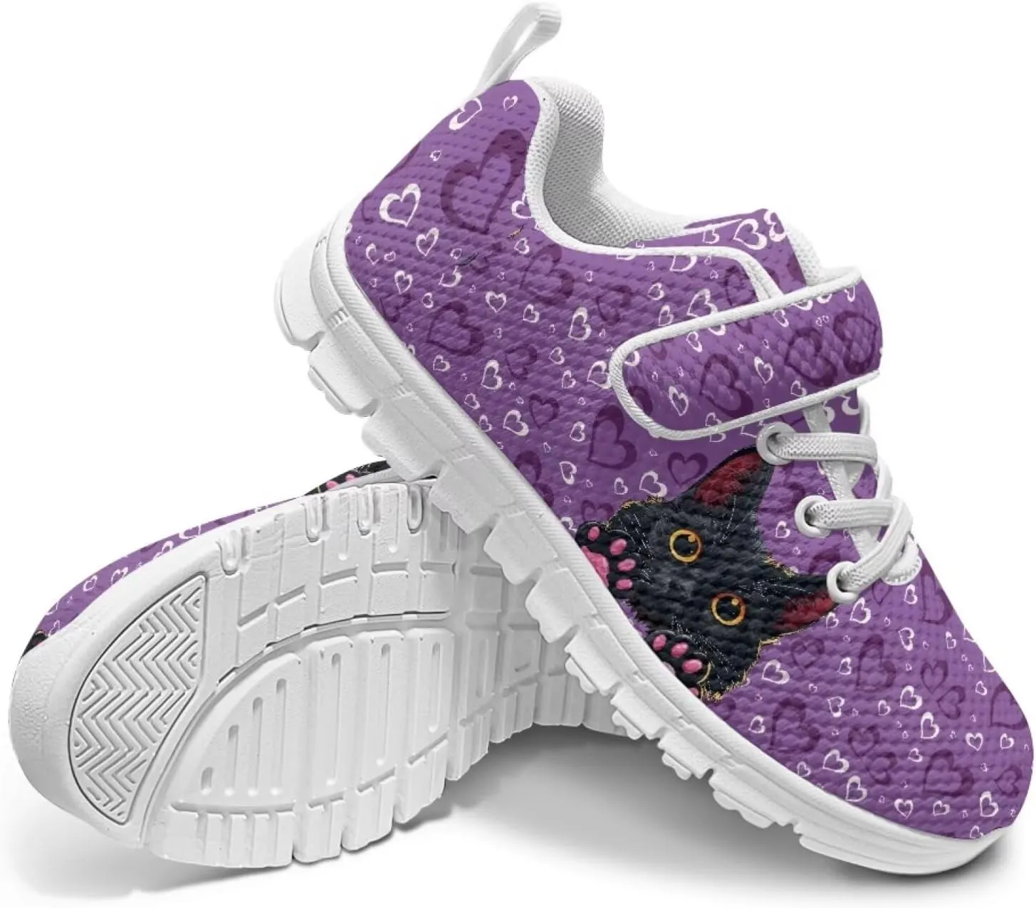 Kids Tennis Gym Shoes Slip On Sneakers Comfy Running Athletic Shoes