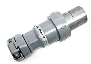 Killark VP10487 Pin and Sleeve Plug, 3 Wire, 4 Pole, 100 Amp, 600V, Copper-Free Aluminum