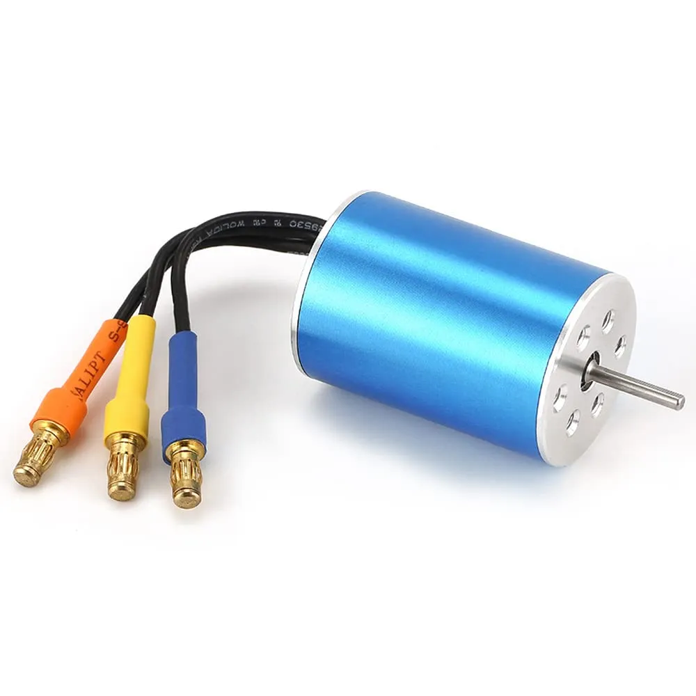 KingVal Replacement 2435 4800KV Sensorless Brushless Motor Shaft 2.0mm Compatible with 1/16 1/18 RC Car