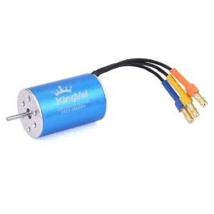 KingVal Replacement 2435 4800KV Sensorless Brushless Motor Shaft 2.0mm Compatible with 1/16 1/18 RC Car