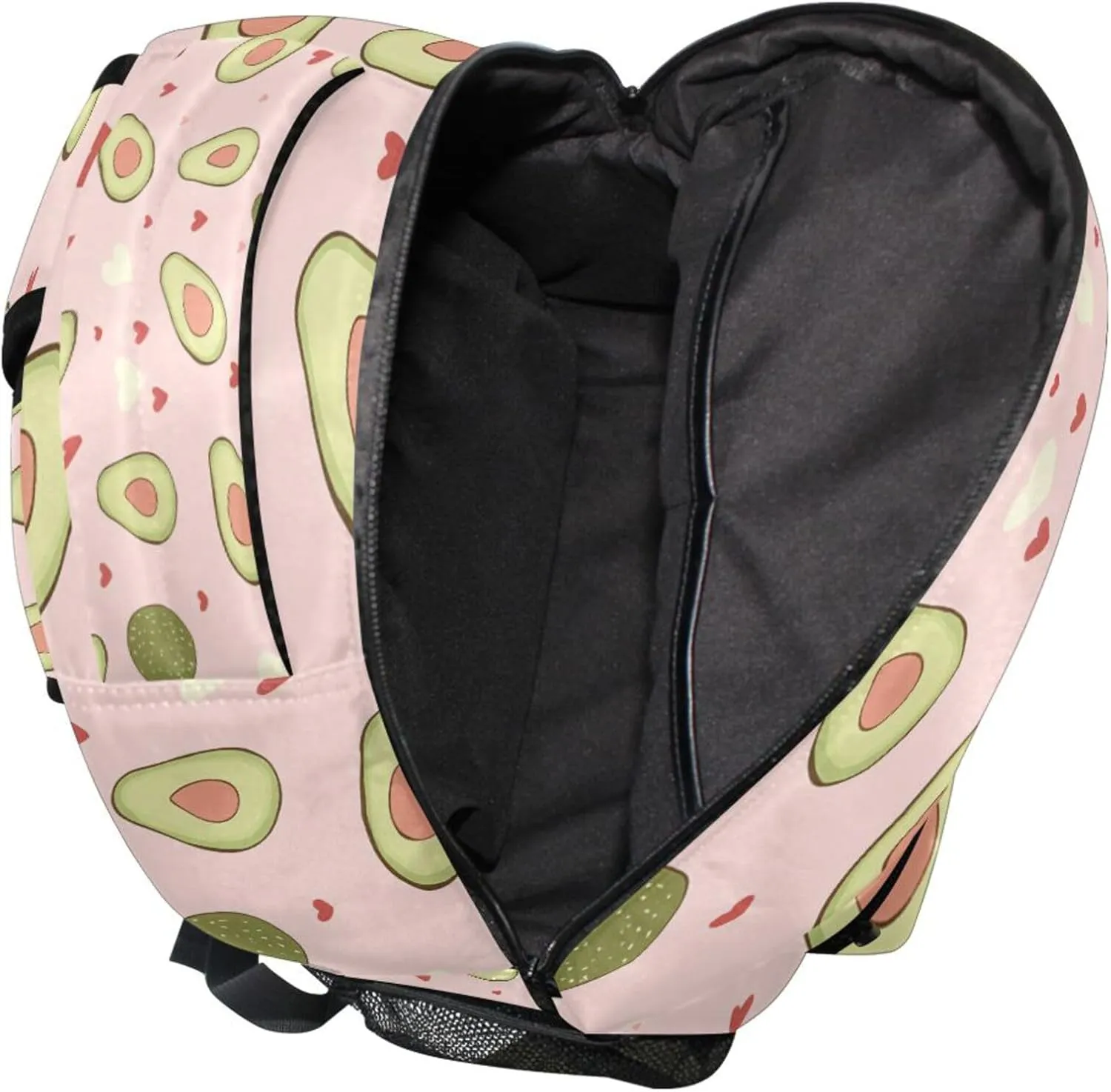 KLL Backpacks for Men Women Waterproof Sports Backpack with Chest Strap Gift Men & Women Avocado Heart