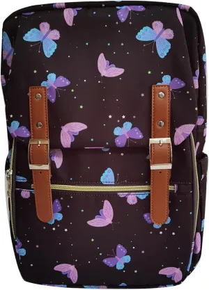 Laptop Backpack for Women Girls School Work Business Travel Computer Backpacks College Bookbag Fit 15.6 Inch Notebook (Butterfly)