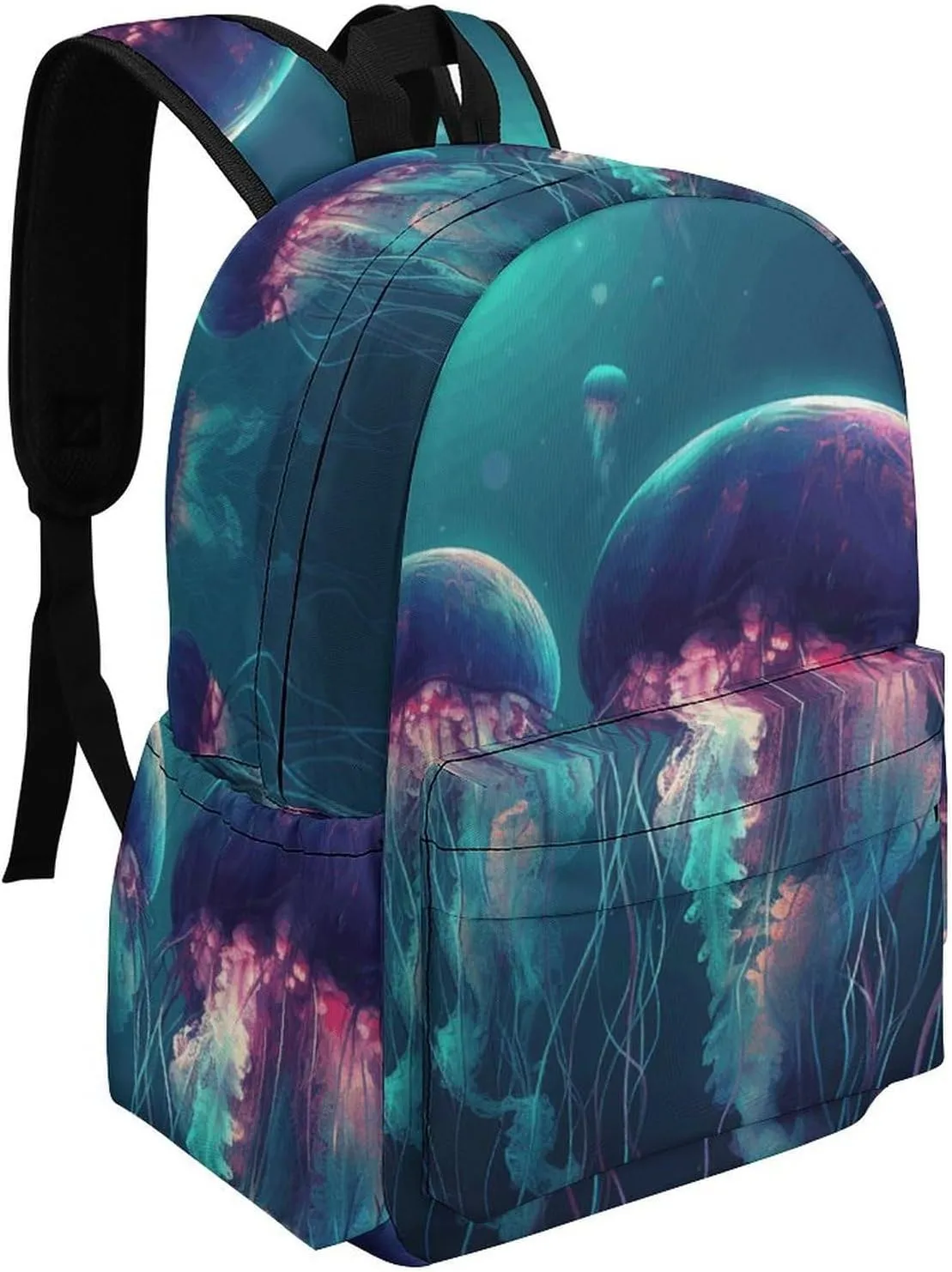 Laptop Backpack for Women Men Daypack Waterproof Color Jellyfish Computer Bag Business Work Bag for Travel