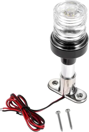 LED Boats Navigation Light Boat Anchor Light, Marine Waterproof Stern Anchor Light DC12~24V Sailing Signal Light 4000~4500K White (Size: 6inch)