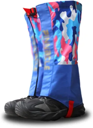 Leg Gaiters, Personalized Camouflage, Breathable, Waterproof, Snake-Proof Hiking Boots, Suitable for Hiking and Desert Jungle Camping Snow Boots Leggings (Color : A, Size : Large)