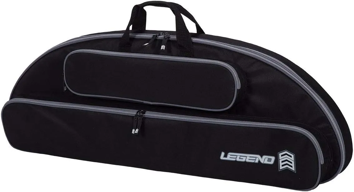 LEGEND Wolf Genesis Compound Bow Case - NASP Archery Travel Bag for Genesis Bows with Thick Foam Padding, Backpack Straps, External Pockets & Nylon Lining - Ultimate Gear Protection - 37 inch Interior