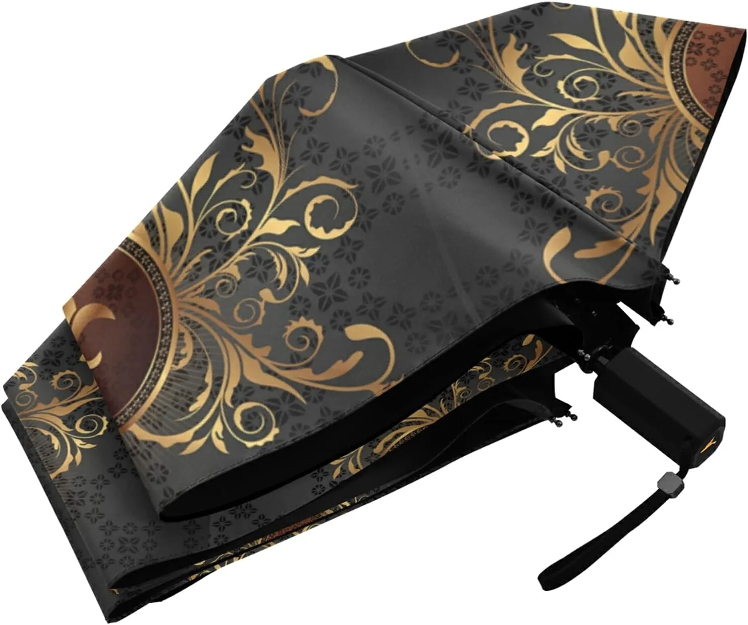 Lightweight Folding Umbrella, Portable Sun Travel Parasol, Compact Anti-UV Strong Rain Umbrella