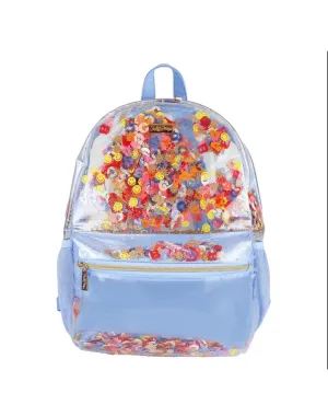 Little Letters Confetti Heavy Duty Clear Backpack-medium