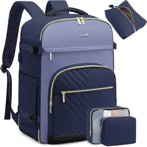 LOVEVOOK Travel Backpack for Women,40L Carry On Backpack for Airplanes,17.3 Inch Laptop Personal Item Travel Bag
