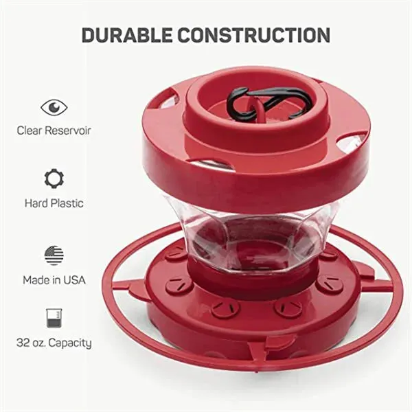 Luxora Hanging Bee Proof Hummingbird Water Feeders with Perch