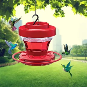 Luxora Hanging Bee Proof Hummingbird Water Feeders with Perch