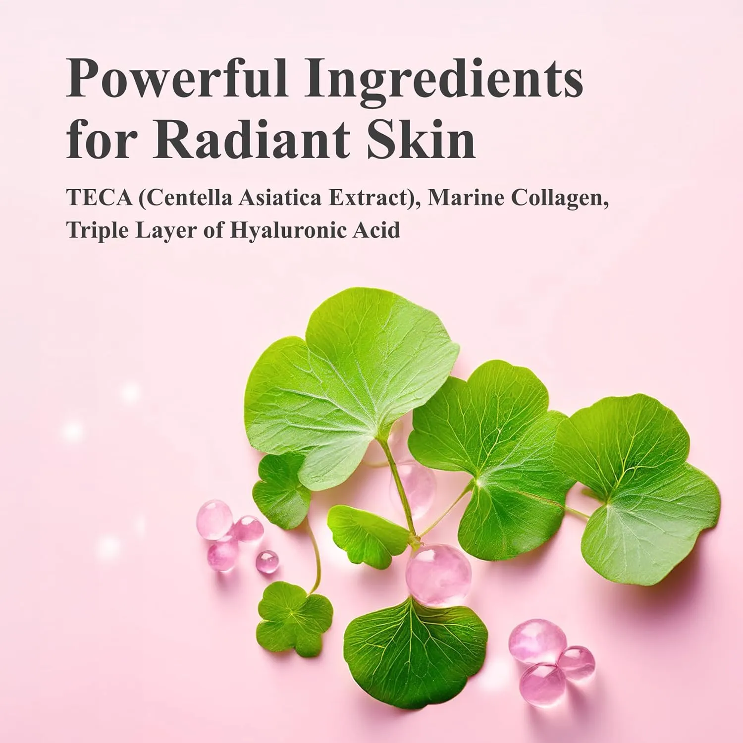 MADECA DERMA Revitalizing Facial Serum with Centella Asiatica, Niacinamide, Collagen & Hyaluronic Acid – Korean Skincare for Hydration, Skin Repair & Moisturizing Dry Skin, CICA Serum (1.69 fl oz)