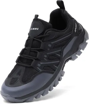 MAIZUN Men's Hiking Shoes Flexible Non-Slip Trekking Trail Shoes Lightweight Breathable Work Camping & Outdoors Walking Size 6.5-10.5