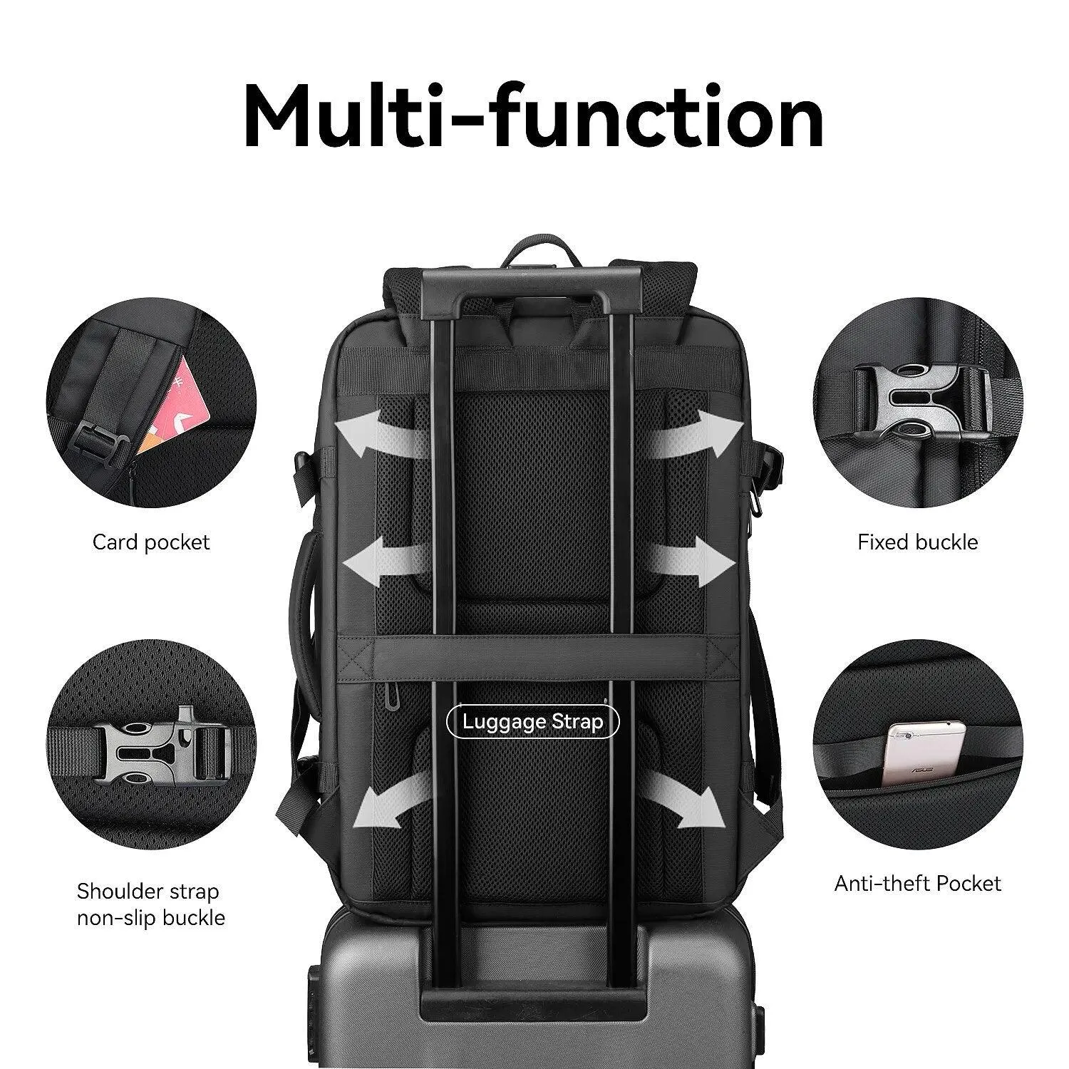 Mark Ryden Pathrato Large Backpack Expandable 40L for 17.3-inch Laptop