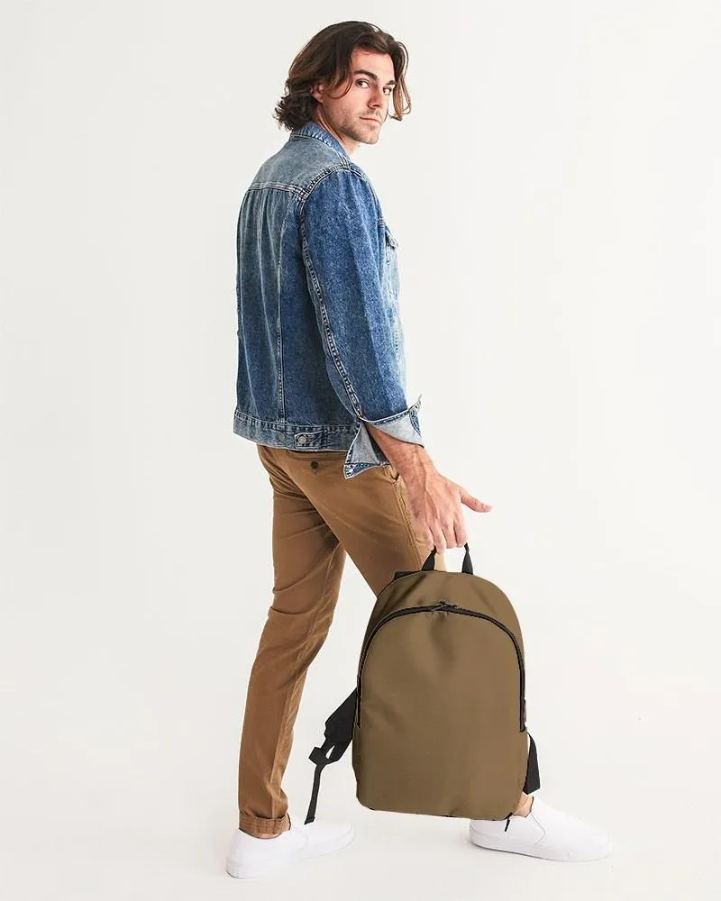 Medium Dark Orange Brown Waterproof Backpack | Medium Dark Pastel Orange Brown | C0M30Y60K60