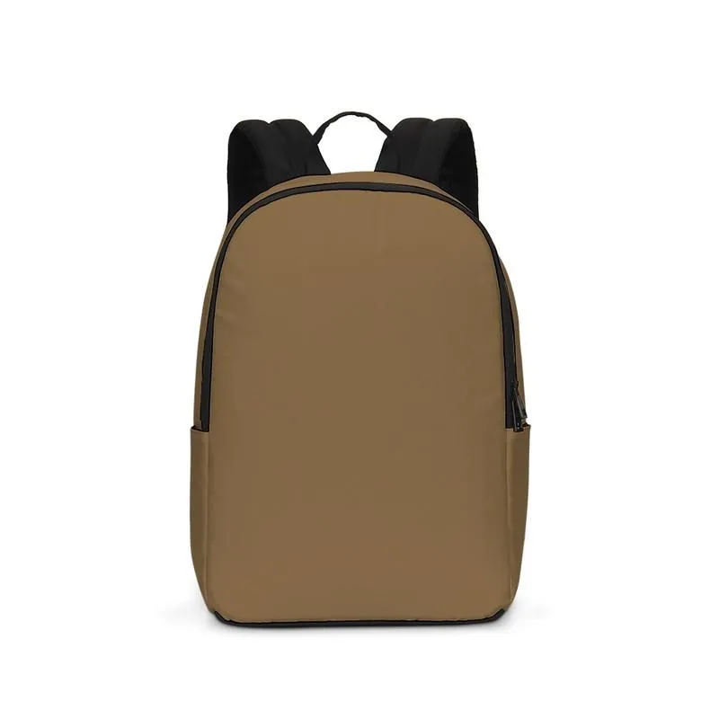 Medium Dark Orange Brown Waterproof Backpack | Medium Dark Pastel Orange Brown | C0M30Y60K60