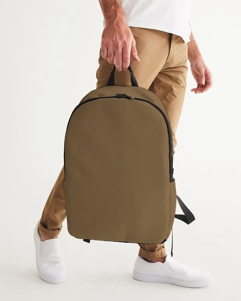 Medium Dark Orange Brown Waterproof Backpack | Medium Dark Pastel Orange Brown | C0M30Y60K60