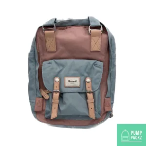 Medium Feeding Tube Backpack | Light Blue and Pink | Adapted for Kangaroo Joey and Enteralite Infinity | 15”