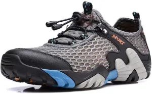 Men Women Breathable Mesh Hiking Shoes for Trekking Camping Aqua