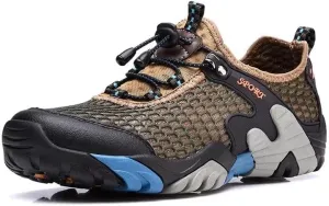 Men Women Breathable Mesh Hiking Shoes for Trekking Camping Aqua
