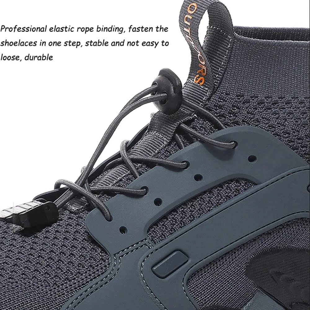 Mens Ankle High Walking Boots Arch Support Mid Top Hiking Trekking Footwear Light Anti-slip Hiking Boots,Durable,Comfortable Trails Shoes For Trekking Camping Backpacking Outdoor Hiking Shoes,38-48 EU