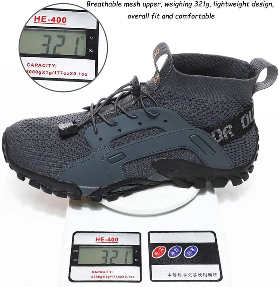 Mens Ankle High Walking Boots Arch Support Mid Top Hiking Trekking Footwear Light Anti-slip Hiking Boots,Durable,Comfortable Trails Shoes For Trekking Camping Backpacking Outdoor Hiking Shoes,38-48 EU