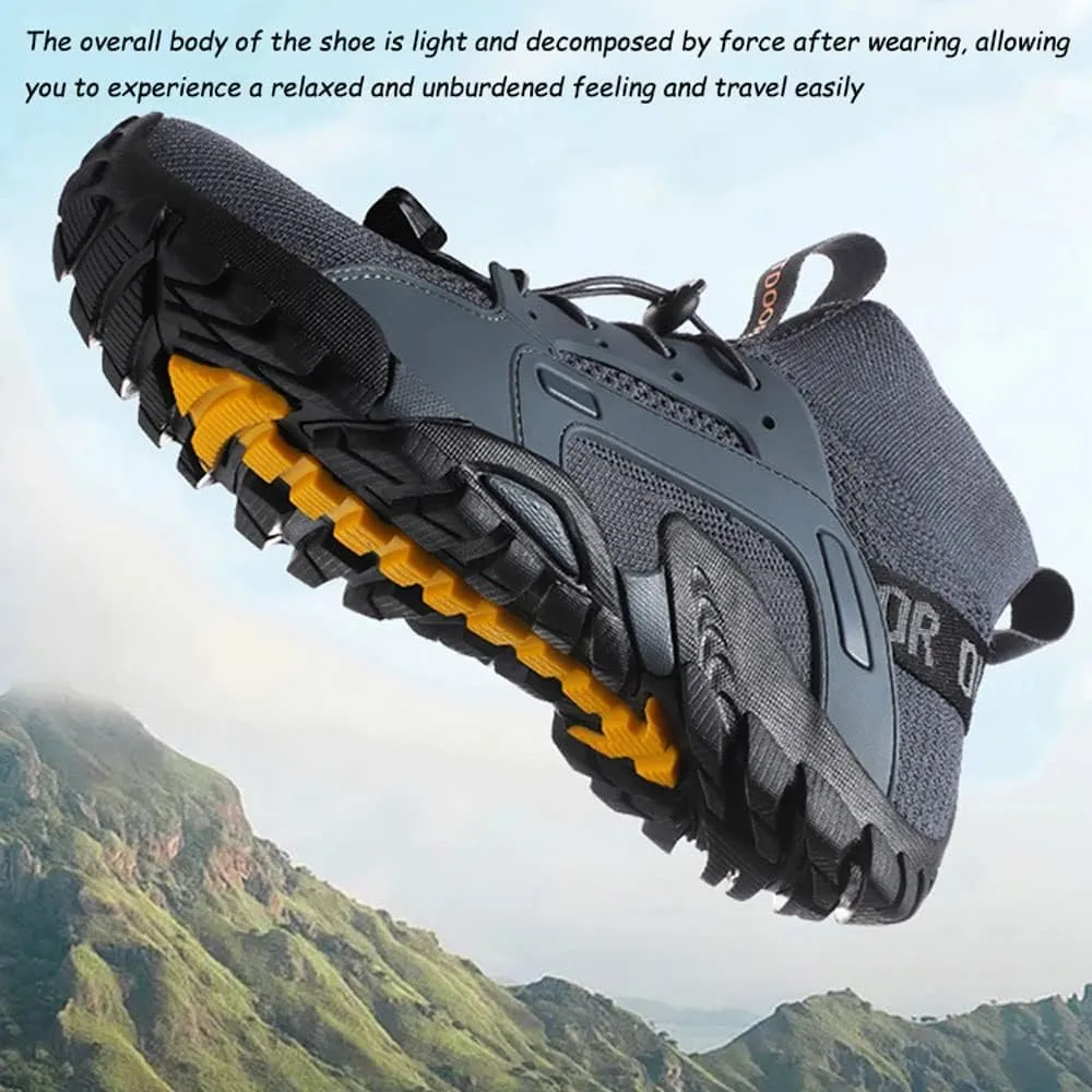 Mens Ankle High Walking Boots Arch Support Mid Top Hiking Trekking Footwear Light Anti-slip Hiking Boots,Durable,Comfortable Trails Shoes For Trekking Camping Backpacking Outdoor Hiking Shoes,38-48 EU