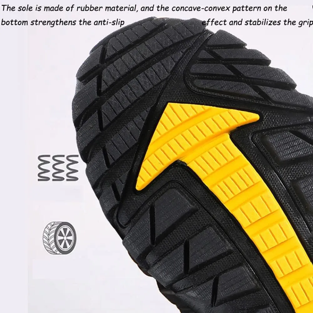 Mens Ankle High Walking Boots Arch Support Mid Top Hiking Trekking Footwear Light Anti-slip Hiking Boots,Durable,Comfortable Trails Shoes For Trekking Camping Backpacking Outdoor Hiking Shoes,38-48 EU
