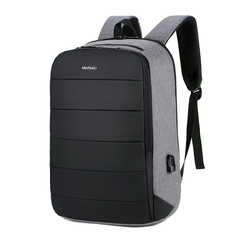Men's USB Charging Anti-theft Waterproof Backpack Suitable for 15.6" Laptop