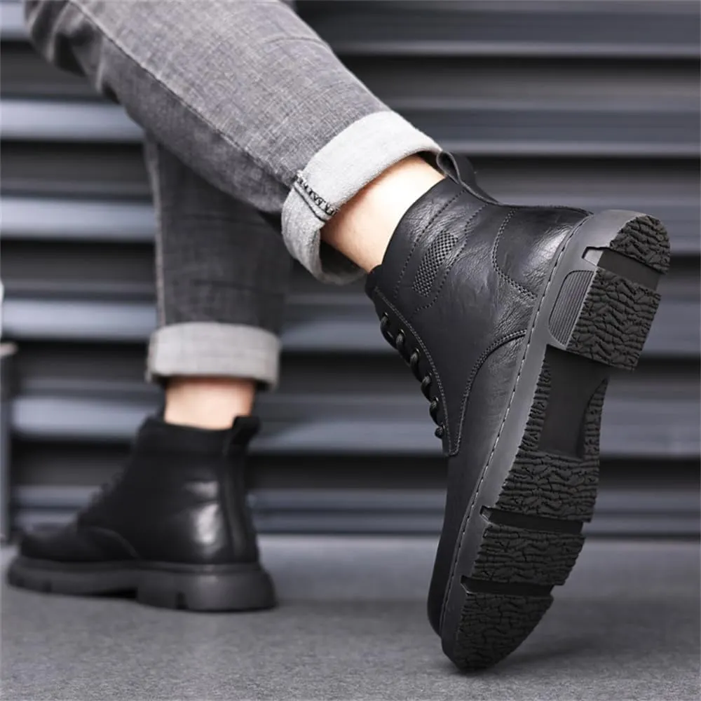 Mens Winter Snow Boots Water Resistant Warm Fur Lined Anti Slip Work Ankle Shoes Casual Lightweight Hiking Outdoor Trekking Boot