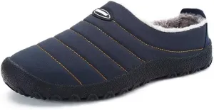 Men's Women's Indoor Outdoor Warm Velvet Winter Slippers for Home Street Walking