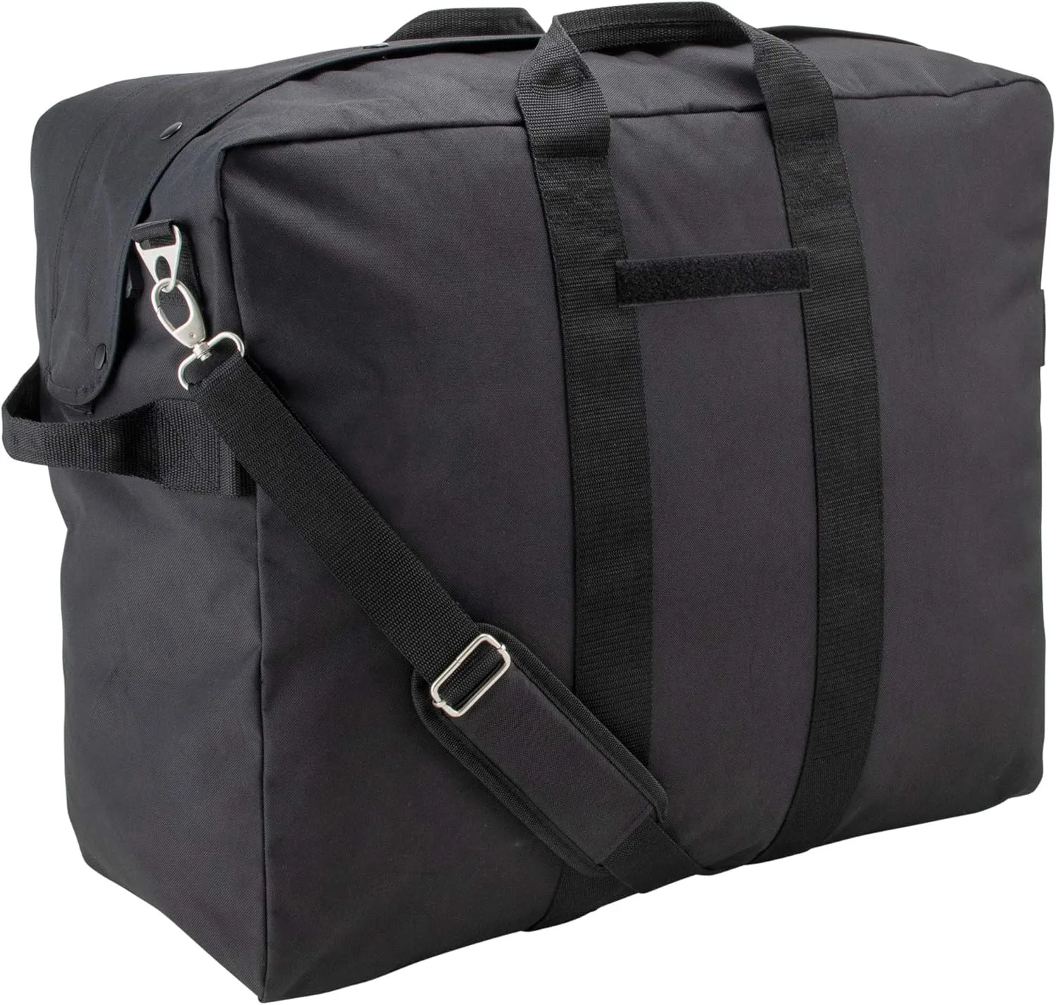 Mercury Tactical Gear Aviator Kit Bag with Removeable & Adjustable Shoulder Strap, Travel Cargo Bag, TAA/Military Compliant, Black