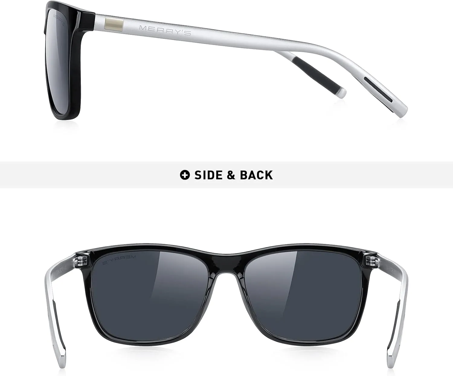 MERRY'S Unisex Polarized Aluminum Sunglasses Vintage Sun Glasses For Men/Women S8286