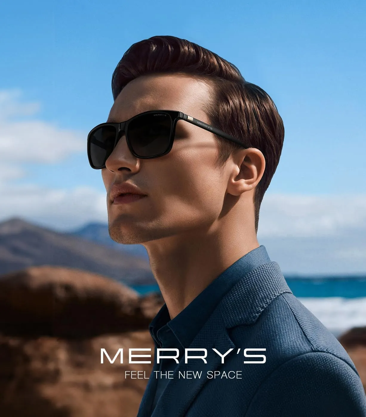MERRY'S Unisex Polarized Aluminum Sunglasses Vintage Sun Glasses For Men/Women S8286