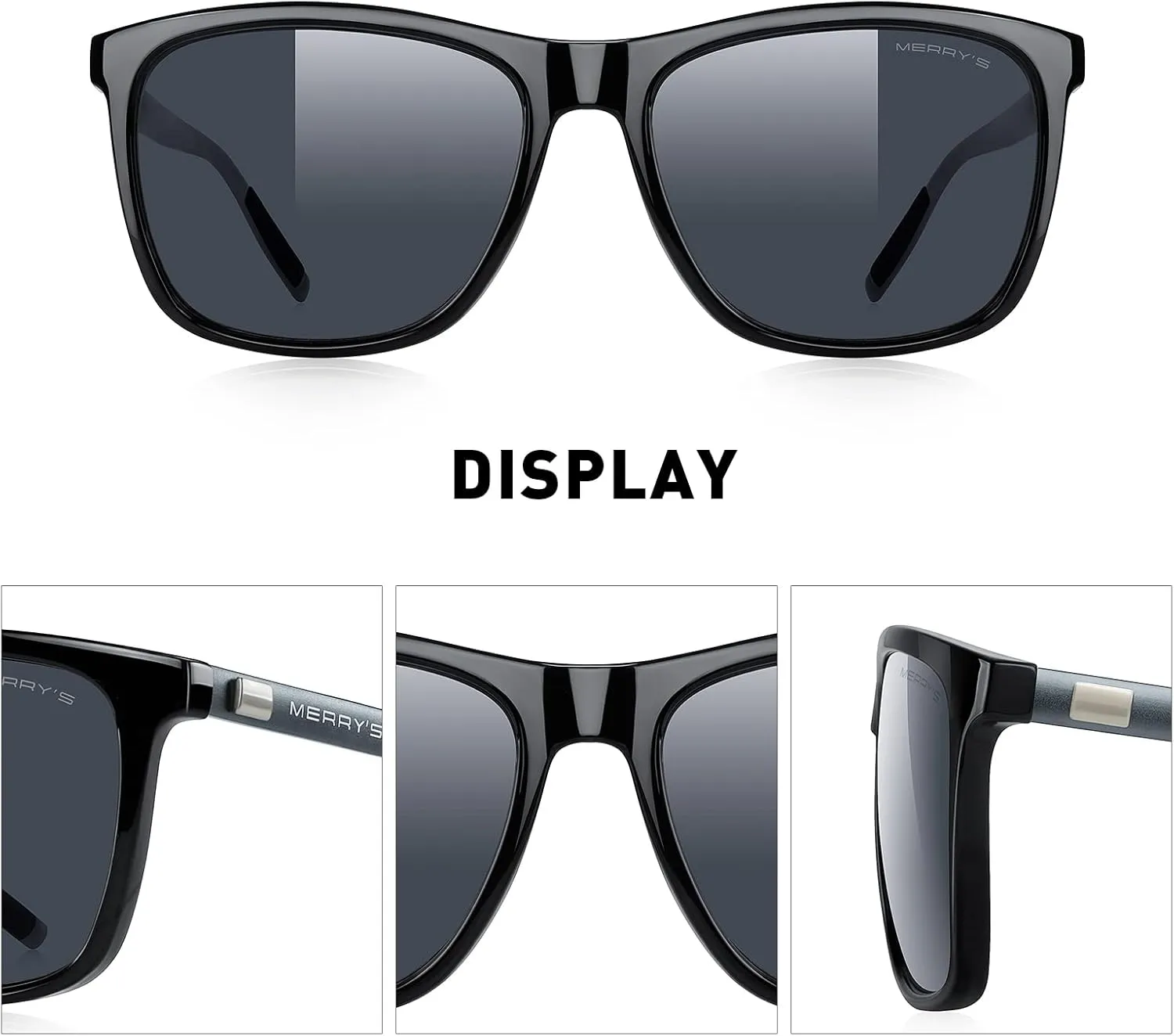 MERRY'S Unisex Polarized Aluminum Sunglasses Vintage Sun Glasses For Men/Women S8286