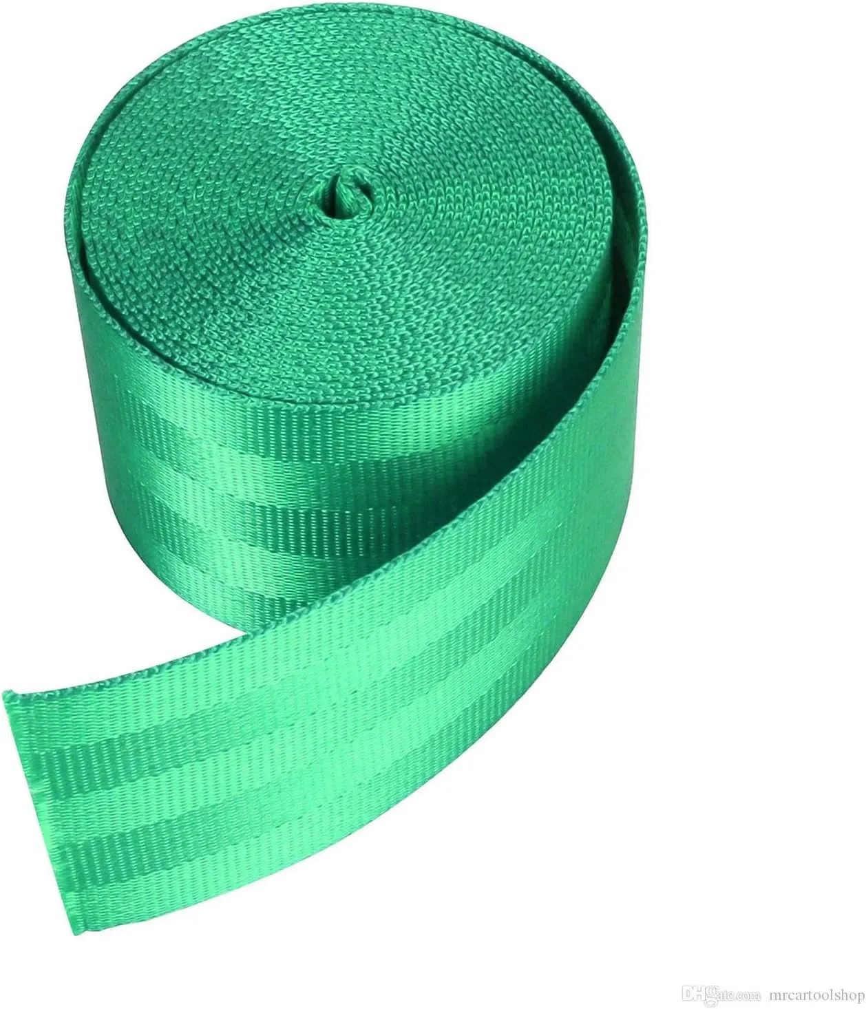MTP 2" x 5/10 Yards Seat-Belt Black/red/Yellow/Green/Yellow/Blue Polyester Webbing Strap Repair 5 Panel 5000 lbs Heavy Duty Backpack (~4.8cm 10 Yards, Green)