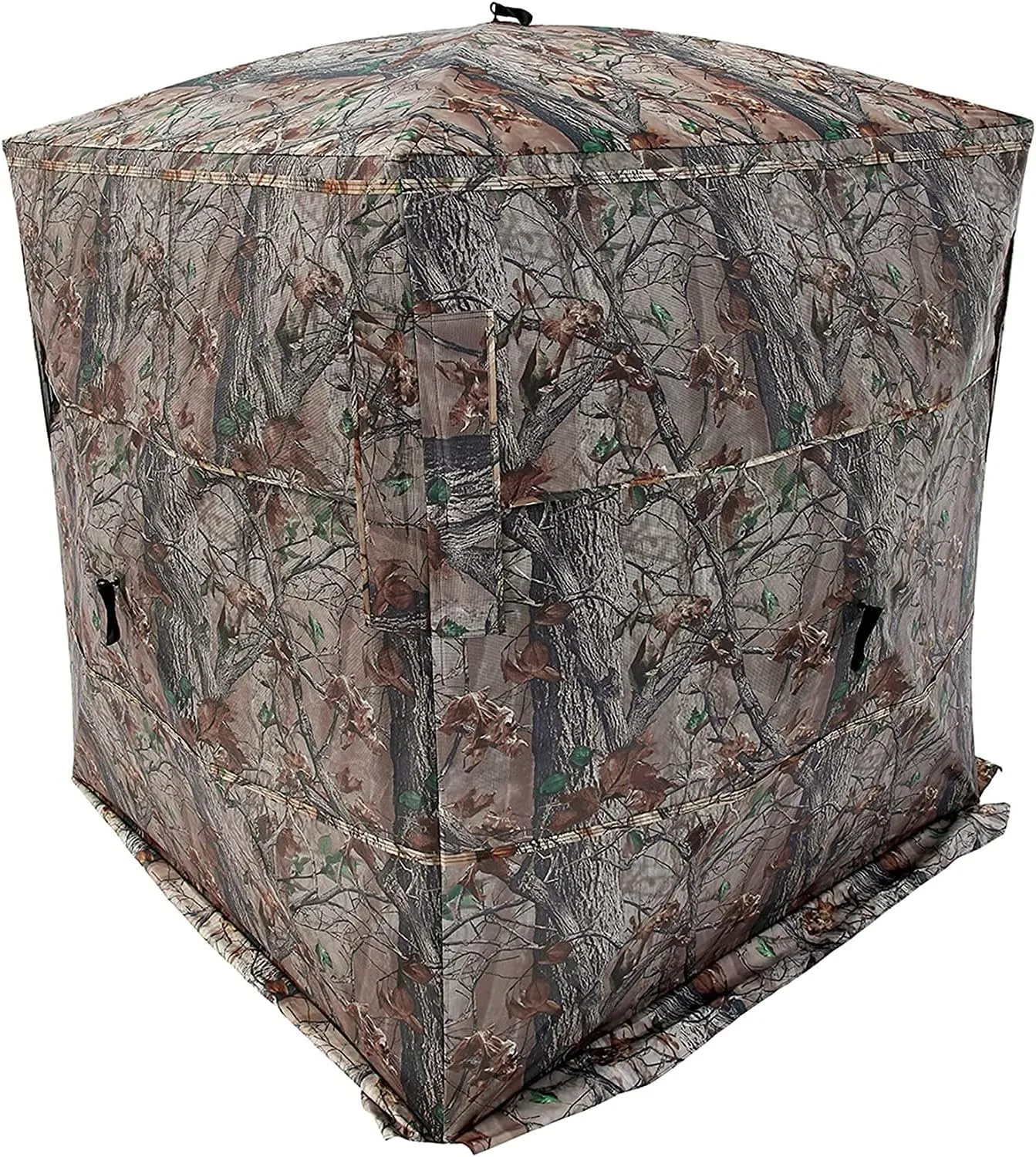 Muddy Outdoors Hunting Easy Set-Up Portable Concealable Black-Backed Water Resistant Epic Camo Prevue Ground Blind