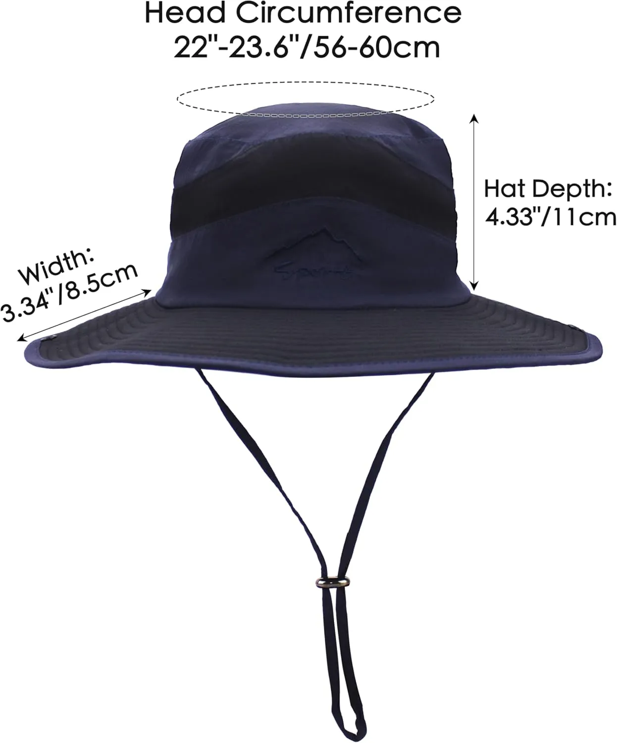 Muryobao Men's Sun Hats UV Protection Summer Hat Wide Brim UPF50 Fishing Boonie Hat Waterproof Packable Bucket Cap