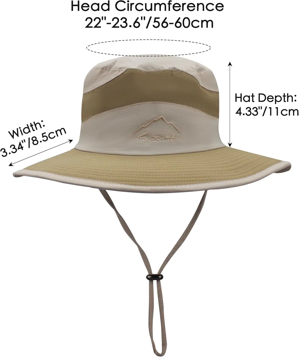 Muryobao Men's Sun Hats UV Protection Summer Hat Wide Brim UPF50 Fishing Boonie Hat Waterproof Packable Bucket Cap